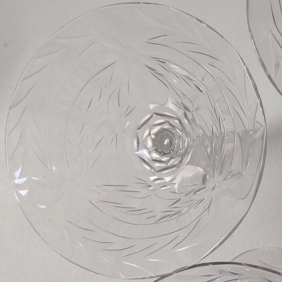 4pc Fostoria Nairn Champagne Sherbet Clear Crystal Stem Crystal wine glasses - Picture 12 of 14